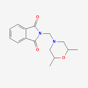 molecular formula C15H18N2O3 B5157169 2-[(2,6-dimethyl-4-morpholinyl)methyl]-1H-isoindole-1,3(2H)-dione 