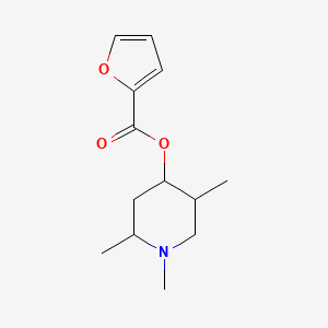 molecular formula C13H19NO3 B5157192 1,2,5-trimethyl-4-piperidinyl 2-furoate 
