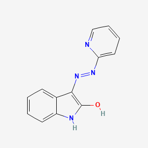 1H-indole-2,3-dione 3-(2-pyridinylhydrazone)