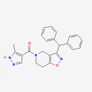 3-(diphenylmethyl)-5-[(3-methyl-1H-pyrazol-4-yl)carbonyl]-4,5,6,7-tetrahydroisoxazolo[4,5-c]pyridine