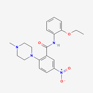 molecular formula C20H24N4O4 B5157224 N-(2-ethoxyphenyl)-2-(4-methyl-1-piperazinyl)-5-nitrobenzamide 