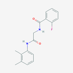 molecular formula C17H17FN2O2 B5157245 N-{2-[(2,3-dimethylphenyl)amino]-2-oxoethyl}-2-fluorobenzamide 