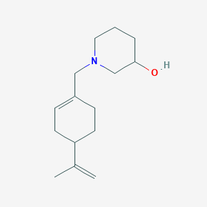 molecular formula C15H25NO B5157268 1-[(4-isopropenyl-1-cyclohexen-1-yl)methyl]-3-piperidinol 