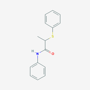 molecular formula C15H15NOS B5157425 N-phenyl-2-(phenylthio)propanamide 
