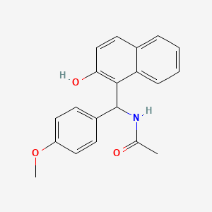 molecular formula C20H19NO3 B5157462 N-[(2-hydroxy-1-naphthyl)(4-methoxyphenyl)methyl]acetamide CAS No. 332174-62-6
