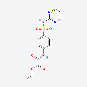 ethyl oxo({4-[(2-pyrimidinylamino)sulfonyl]phenyl}amino)acetate