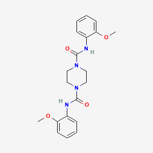 molecular formula C20H24N4O4 B5157513 N,N'-bis(2-methoxyphenyl)-1,4-piperazinedicarboxamide CAS No. 6277-07-2