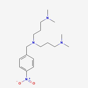 molecular formula C17H30N4O2 B5157567 N-[3-(dimethylamino)propyl]-N',N'-dimethyl-N-(4-nitrobenzyl)-1,3-propanediamine 
