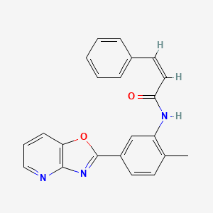 molecular formula C22H17N3O2 B5157578 N-(2-methyl-5-[1,3]oxazolo[4,5-b]pyridin-2-ylphenyl)-3-phenylacrylamide 