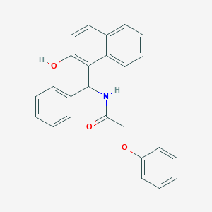 N-[(2-hydroxy-1-naphthyl)(phenyl)methyl]-2-phenoxyacetamide