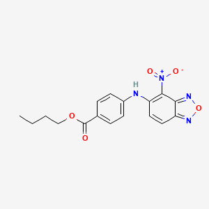 molecular formula C17H16N4O5 B5157675 butyl 4-[(4-nitro-2,1,3-benzoxadiazol-5-yl)amino]benzoate 