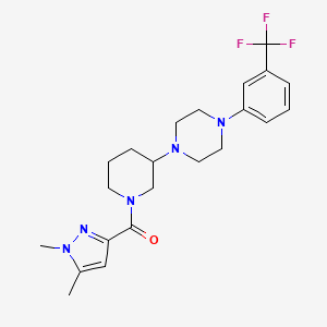 1-{1-[(1,5-dimethyl-1H-pyrazol-3-yl)carbonyl]-3-piperidinyl}-4-[3-(trifluoromethyl)phenyl]piperazine