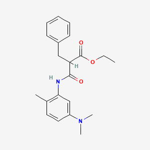molecular formula C21H26N2O3 B5157686 ethyl 2-benzyl-3-{[5-(dimethylamino)-2-methylphenyl]amino}-3-oxopropanoate 