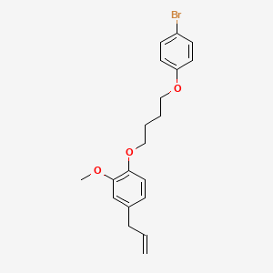 molecular formula C20H23BrO3 B5157709 4-allyl-1-[4-(4-bromophenoxy)butoxy]-2-methoxybenzene 