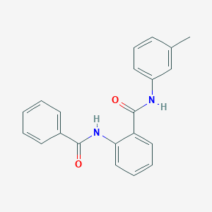 molecular formula C21H18N2O2 B5157711 2-(benzoylamino)-N-(3-methylphenyl)benzamide 
