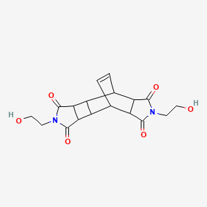 molecular formula C18H20N2O6 B5157720 5,12-bis(2-hydroxyethyl)-5,12-diazapentacyclo[7.5.2.0~2,8~.0~3,7~.0~10,14~]hexadec-15-ene-4,6,11,13-tetrone 