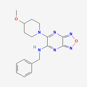 molecular formula C17H20N6O2 B5157725 N-benzyl-6-(4-methoxy-1-piperidinyl)[1,2,5]oxadiazolo[3,4-b]pyrazin-5-amine 