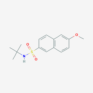 molecular formula C15H19NO3S B5157728 N-(tert-butyl)-6-methoxy-2-naphthalenesulfonamide 