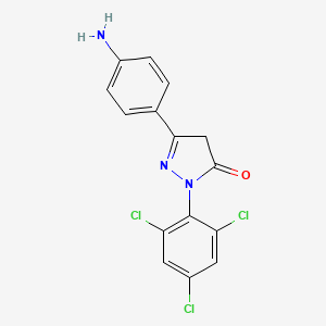 5-(4-aminophenyl)-2-(2,4,6-trichlorophenyl)-2,4-dihydro-3H-pyrazol-3-one