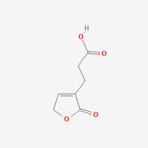 molecular formula C7H8O4 B051578 3-(2-氧代-2,5-二氢-3-呋喃基)丙酸 CAS No. 122246-01-9