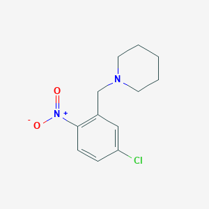 molecular formula C12H15ClN2O2 B5157882 1-(5-chloro-2-nitrobenzyl)piperidine 