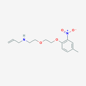 molecular formula C14H20N2O4 B5157902 N-{2-[2-(4-methyl-2-nitrophenoxy)ethoxy]ethyl}-2-propen-1-amine 