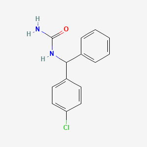 molecular formula C14H13ClN2O B5157936 N-[(4-chlorophenyl)(phenyl)methyl]urea 