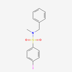 molecular formula C14H14INO2S B5157967 N-benzyl-4-iodo-N-methylbenzenesulfonamide 