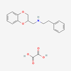 molecular formula C19H21NO6 B5157973 N-(2,3-dihydro-1,4-benzodioxin-2-ylmethyl)-2-phenylethanamine oxalate 