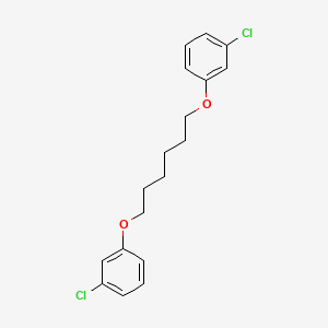 molecular formula C18H20Cl2O2 B5158017 1,1'-[1,6-hexanediylbis(oxy)]bis(3-chlorobenzene) 