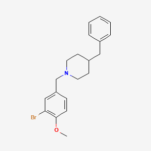 molecular formula C20H24BrNO B5158021 4-benzyl-1-(3-bromo-4-methoxybenzyl)piperidine 