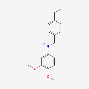 molecular formula C17H21NO2 B5158068 (3,4-dimethoxyphenyl)(4-ethylbenzyl)amine 
