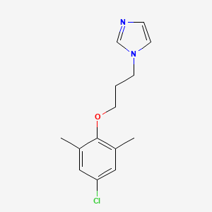 molecular formula C14H17ClN2O B5158127 1-[3-(4-chloro-2,6-dimethylphenoxy)propyl]-1H-imidazole 