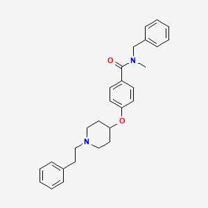molecular formula C28H32N2O2 B5158158 N-benzyl-N-methyl-4-{[1-(2-phenylethyl)-4-piperidinyl]oxy}benzamide 