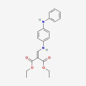 molecular formula C20H22N2O4 B5158168 diethyl {[(4-anilinophenyl)amino]methylene}malonate 