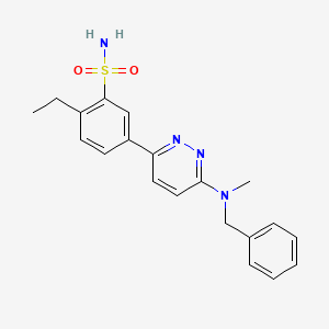 molecular formula C20H22N4O2S B5158176 5-{6-[benzyl(methyl)amino]-3-pyridazinyl}-2-ethylbenzenesulfonamide 