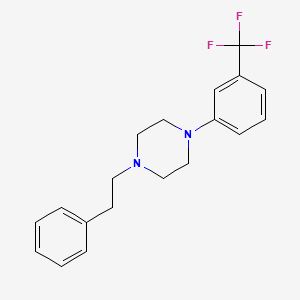 molecular formula C19H21F3N2 B5158196 1-(2-phenylethyl)-4-[3-(trifluoromethyl)phenyl]piperazine 