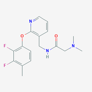 N~1~-{[2-(2,3-difluoro-4-methylphenoxy)-3-pyridinyl]methyl}-N~2~,N~2~-dimethylglycinamide
