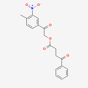 2-(4-methyl-3-nitrophenyl)-2-oxoethyl 4-oxo-4-phenylbutanoate