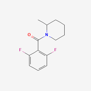 molecular formula C13H15F2NO B5158304 1-(2,6-difluorobenzoyl)-2-methylpiperidine 