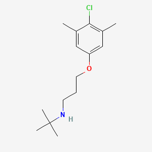 molecular formula C15H24ClNO B5158343 N-(tert-butyl)-3-(4-chloro-3,5-dimethylphenoxy)-1-propanamine 