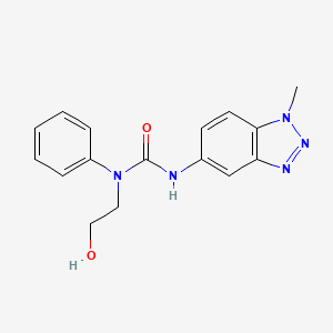 N-(2-hydroxyethyl)-N'-(1-methyl-1H-1,2,3-benzotriazol-5-yl)-N-phenylurea