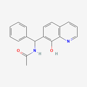 N-[(8-hydroxy-7-quinolinyl)(phenyl)methyl]acetamide
