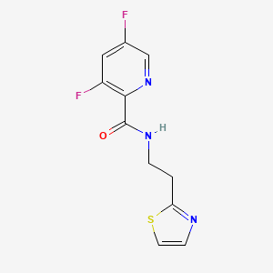 3,5-difluoro-N-[2-(1,3-thiazol-2-yl)ethyl]-2-pyridinecarboxamide