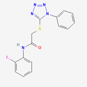 N-(2-iodophenyl)-2-[(1-phenyl-1H-tetrazol-5-yl)thio]acetamide
