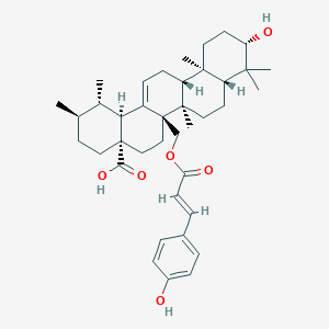molecular formula C39H54O6 B515844 27-p-Coumaroyloxyursolic acid 