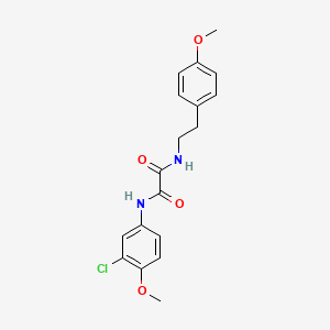 molecular formula C18H19ClN2O4 B5158510 N-(3-chloro-4-methoxyphenyl)-N'-[2-(4-methoxyphenyl)ethyl]ethanediamide 
