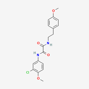 molecular formula C18H19ClN2O4 B5158510 N'-(3-chloro-4-methoxyphenyl)-N-[2-(4-methoxyphenyl)ethyl]oxamide 