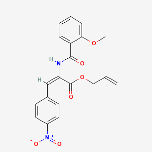 molecular formula C20H18N2O6 B5158534 allyl 2-[(2-methoxybenzoyl)amino]-3-(4-nitrophenyl)acrylate 