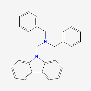 molecular formula C27H24N2 B5158614 N,N-dibenzyl-1-(9H-carbazol-9-yl)methanamine 